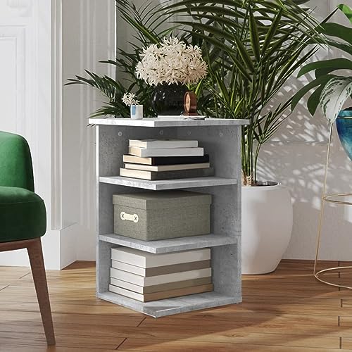 ShCuShan Sideboard, grau, Beton, 35 x 35 x 55 cm, aus mehrschichtigem Holz, modernes Sideboard für Wohnzimmer, Esszimmer und Eingangsbereich aus Holz und Spanplatten, Aufbewahrungsschrank mit ShCuShan Sideboard, grau, Beton, 35 x 35 x 55 cm, aus mehrschichtigem Holz, modernes Sideboard für Wohnzimmer, Esszimmer und Eingangsbereich aus Holz und Spanplatten, Aufbewahrungsschrank mit von ShCuShan