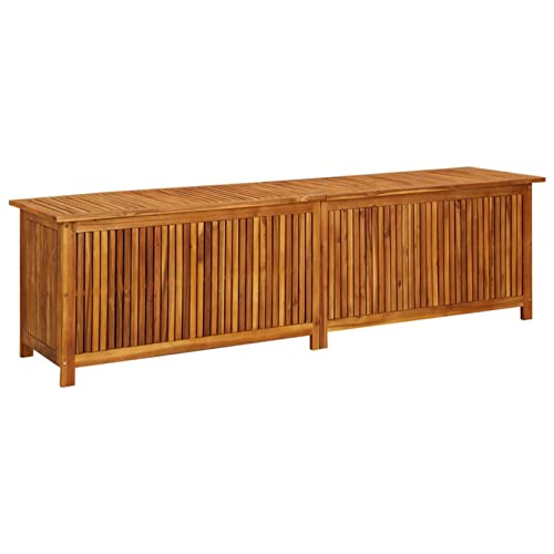 ShCuShan Wasserdichte Gartentruhe, Aufbewahrungsbox für den Außenbereich, Aufbewahrungsbox für den Garten, 200 x 50 x 58 cm, aus massivem Akazienholz ShCuShan Wasserdichte Gartentruhe, Aufbewahrungsbox für den Außenbereich, Aufbewahrungsbox für den Garten, 200 x 50 x 58 cm, aus massivem Akazienholz von ShCuShan