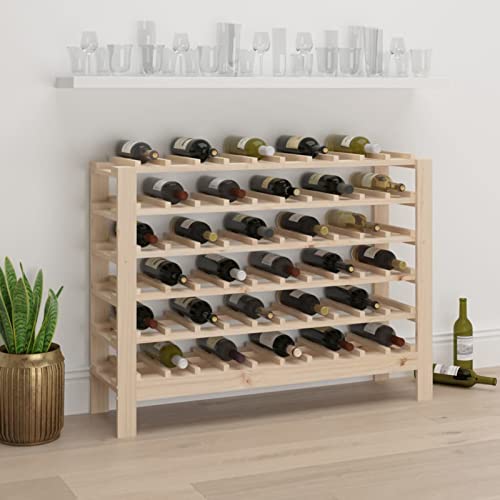 ShCuShan Weinregal 109,5 x 30 x 82 cm aus massivem Kiefernholz, Flaschenregal für Weinflaschen und Gläser, Getränkehalter, Weinregal für Küche, Bar, Esszimmer ShCuShan Weinregal 109,5 x 30 x 82 cm aus massivem Kiefernholz, Flaschenregal für Weinflaschen und Gläser, Getränkehalter, Weinregal für Küche, Bar, Esszimmer von ShCuShan