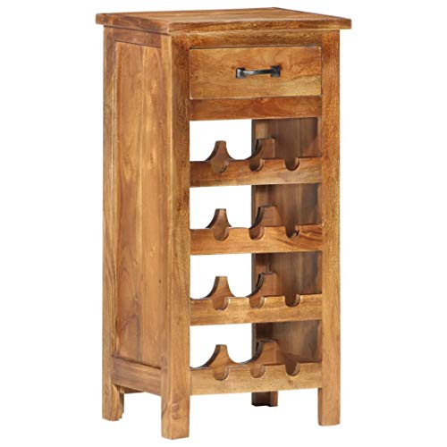 ShCuShan Weinregal 40 x 30 x 80 cm aus massivem Akazienholz, Flaschenregal für Weinflaschen und Gläser, Getränkehalter, Weinregal für Küche, Bar, Esszimmer ShCuShan Weinregal 40 x 30 x 80 cm aus massivem Akazienholz, Flaschenregal für Weinflaschen und Gläser, Getränkehalter, Weinregal für Küche, Bar, Esszimmer von ShCuShan