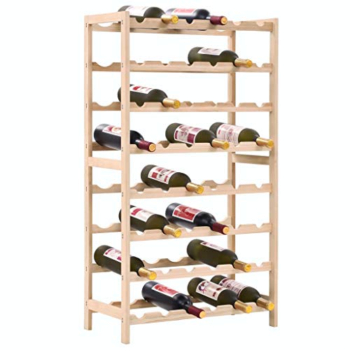 ShCuShan Weinregal aus Zedernholz, 57,5 x 28 x 102 cm, Flaschenregal für Weinflaschen und Gläser, Getränkehalter, Weinregal für Küche, Bar, Esszimmer ShCuShan Weinregal aus Zedernholz, 57,5 x 28 x 102 cm, Flaschenregal für Weinflaschen und Gläser, Getränkehalter, Weinregal für Küche, Bar, Esszimmer von ShCuShan