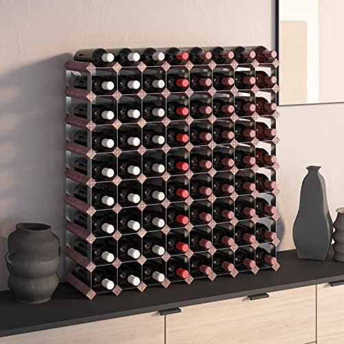 ShCuShan Weinregal für 72 Flaschen aus massivem Kiefernholz, braun, Flaschenregal für Weinflaschen und Gläser, Getränkehalter, Weinregal für Küche, Bar, Esszimmer ShCuShan Weinregal für 72 Flaschen aus massivem Kiefernholz, braun, Flaschenregal für Weinflaschen und Gläser, Getränkehalter, Weinregal für Küche, Bar, Esszimmer von ShCuShan
