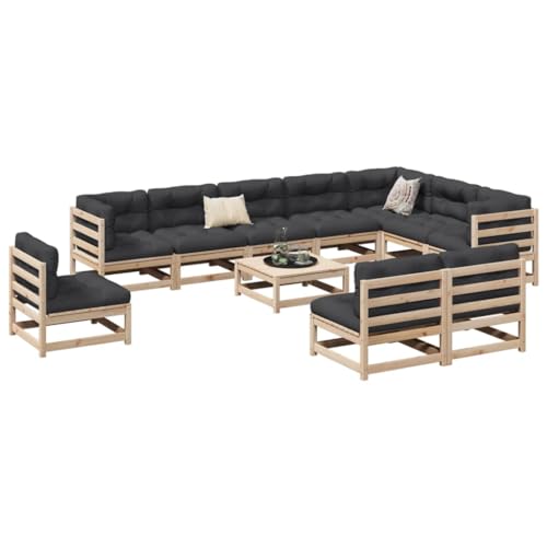ShGaxin 11-TLG. Garten-Sofagarnitur Massivholz Kiefer, Balkonmöbel Set, Gartenmöbel Set, Gartenlounge Set, Terassenmöbel, Loungemöbel Terrasse - 3299485 ShGaxin 11-TLG. Garten-Sofagarnitur Massivholz Kiefer, Balkonmöbel Set, Gartenmöbel Set, Gartenlounge Set, Terassenmöbel, Loungemöbel Terrasse - 3299485 von ShGaxin