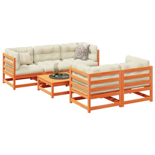 ShGaxin 6-TLG. Garten-Sofagarnitur Wachsbraun Massivholz Kiefer, Balkonmöbel Set, Gartenmöbel Set, Gartenlounge Set, Terassenmöbel, Loungemöbel Terrasse - 3299287 ShGaxin 6-TLG. Garten-Sofagarnitur Wachsbraun Massivholz Kiefer, Balkonmöbel Set, Gartenmöbel Set, Gartenlounge Set, Terassenmöbel, Loungemöbel Terrasse - 3299287 von ShGaxin