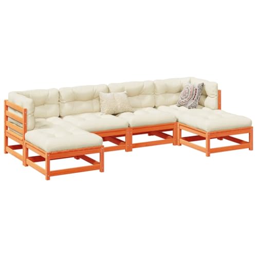 ShGaxin 6-TLG. Garten-Sofagarnitur Wachsbraun Massivholz Kiefer, Balkonmöbel Set, Gartenmöbel Set, Gartenlounge Set, Terassenmöbel, Loungemöbel Terrasse - 3299564 ShGaxin 6-TLG. Garten-Sofagarnitur Wachsbraun Massivholz Kiefer, Balkonmöbel Set, Gartenmöbel Set, Gartenlounge Set, Terassenmöbel, Loungemöbel Terrasse - 3299564 von ShGaxin