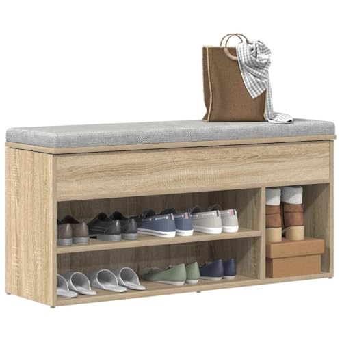 ShGaxin 854214 Unterschrank aus technischem Holz, Betongrau, 40 x 46 x 81,5 cm, Waschbecken, Badezimmermöbel, Küchenmöbel von ShGaxin
