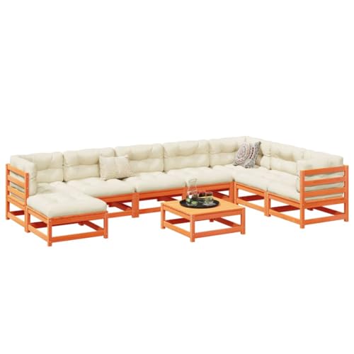 ShGaxin 9-TLG. Garten-Sofagarnitur Wachsbraun Massivholz Kiefer, Balkonmöbel Set, Gartenmöbel Set, Gartenlounge Set, Terassenmöbel, Loungemöbel Terrasse - 3299582 ShGaxin 9-TLG. Garten-Sofagarnitur Wachsbraun Massivholz Kiefer, Balkonmöbel Set, Gartenmöbel Set, Gartenlounge Set, Terassenmöbel, Loungemöbel Terrasse - 3299582 von ShGaxin