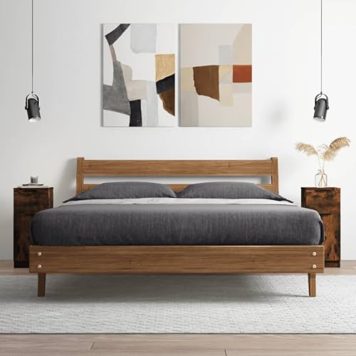 ShGaxin Anrichte 817000 Sperrholz Eiche Smoke 30 x 30 x 70 cm von ShGaxin