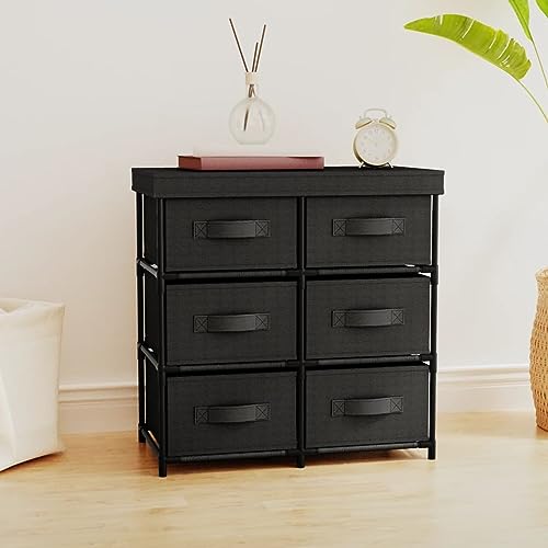 ShGaxin Aufbewahrungsschrank, Sideboard Wohnzimmer, Kommode, Kaffeebar Möbel, Küchenkommode, Küchen Möbel, Anrichte Küche, mit 6 Schubladen 55×29×55 cm Schwarz Stahl ShGaxin Aufbewahrungsschrank, Sideboard Wohnzimmer, Kommode, Kaffeebar Möbel, Küchenkommode, Küchen Möbel, Anrichte Küche, mit 6 Schubladen 55×29×55 cm Schwarz Stahl von ShGaxin