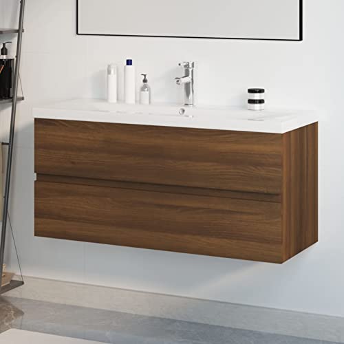 ShGaxin Badunterschrank Waschtisch Eiche Braun Mehrschichtholz, Möbel, Schränke und Ablagefächer, Möbelelemente, Bad-Einrichtungselemente (SPU: 3152890) von ShGaxin