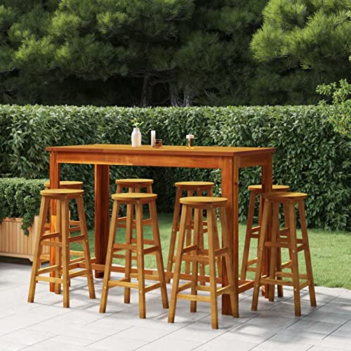 ShGaxin Barhocker 8 STK Barstuhl, Bar Chair, Barstool, Bar Hochstuhl, Thekenstuhl, Küchenhocker, Tresenhocker, Bistrohocker, Massivholz Akazie von ShGaxin