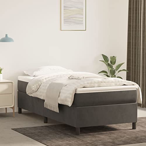 ShGaxin Boxspringbett Dunkelgrau 90x190 cm Samt, Bett, Bettgestell, Jugendbett, Schlafzimmer Bett, Schlafzimmer Komplett, Bed Fram 3121091 ShGaxin Boxspringbett Dunkelgrau 90x190 cm Samt, Bett, Bettgestell, Jugendbett, Schlafzimmer Bett, Schlafzimmer Komplett, Bed Fram 3121091 von ShGaxin
