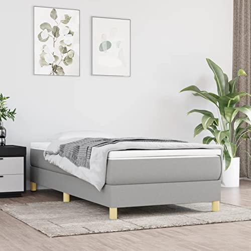 ShGaxin Boxspringbett Hellgrau 80x200 cm Stoff, Bett, Bettgestell, Jugendbett, Schlafzimmer Bett, Bed Frame 3120566 ShGaxin Boxspringbett Hellgrau 80x200 cm Stoff, Bett, Bettgestell, Jugendbett, Schlafzimmer Bett, Bed Frame 3120566 von ShGaxin