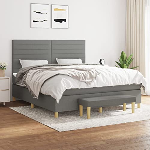 ShGaxin Boxspringbett mit Matratze Dunkelgrau 160x200 cm Stoff, Bett, Bettgestell, Jugendbett, Schlafzimmer Bett, Bed Frame - 3137246 ShGaxin Boxspringbett mit Matratze Dunkelgrau 160x200 cm Stoff, Bett, Bettgestell, Jugendbett, Schlafzimmer Bett, Bed Frame - 3137246 von ShGaxin
