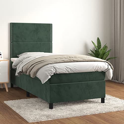 ShGaxin Boxspringbett mit Matratze Dunkelgrün 100x200 cm Samt, Bett, Bettgestell, Jugendbett, Schlafzimmer Bett, Bed Frame - 3142950 ShGaxin Boxspringbett mit Matratze Dunkelgrün 100x200 cm Samt, Bett, Bettgestell, Jugendbett, Schlafzimmer Bett, Bed Frame - 3142950 von ShGaxin