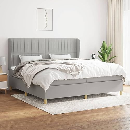 ShGaxin Boxspringbett mit Matratze Hellgrau 200x200 cm Stoff, Bett, Bettgestell, Jugendbett, Schlafzimmer Bett, Bed Frame - 3128709 ShGaxin Boxspringbett mit Matratze Hellgrau 200x200 cm Stoff, Bett, Bettgestell, Jugendbett, Schlafzimmer Bett, Bed Frame - 3128709 von ShGaxin