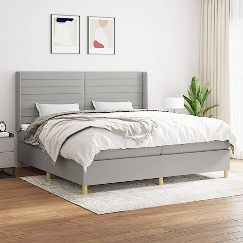 ShGaxin Boxspringbett mit Matratze Hellgrau 200x200 cm Stoff, Bett, Bettgestell, Jugendbett, Schlafzimmer Bett, Bed Frame - 3132097 ShGaxin Boxspringbett mit Matratze Hellgrau 200x200 cm Stoff, Bett, Bettgestell, Jugendbett, Schlafzimmer Bett, Bed Frame - 3132097 von ShGaxin