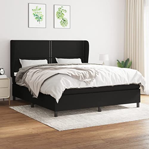 ShGaxin Boxspringbett mit Matratze Schwarz 160x200 cm Stoff, Bett, Bettgestell, Jugendbett, Schlafzimmer Bett, Bed Frame - 3127895 ShGaxin Boxspringbett mit Matratze Schwarz 160x200 cm Stoff, Bett, Bettgestell, Jugendbett, Schlafzimmer Bett, Bed Frame - 3127895 von ShGaxin