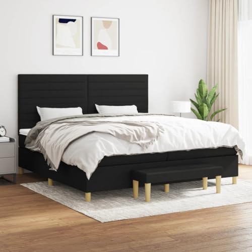 ShGaxin Boxspringbett mit Matratze Schwarz 200x200 cm Stoff, Bett, Bettgestell, Jugendbett, Schlafzimmer Bett, Bed Frame - 3137263 ShGaxin Boxspringbett mit Matratze Schwarz 200x200 cm Stoff, Bett, Bettgestell, Jugendbett, Schlafzimmer Bett, Bed Frame - 3137263 von ShGaxin