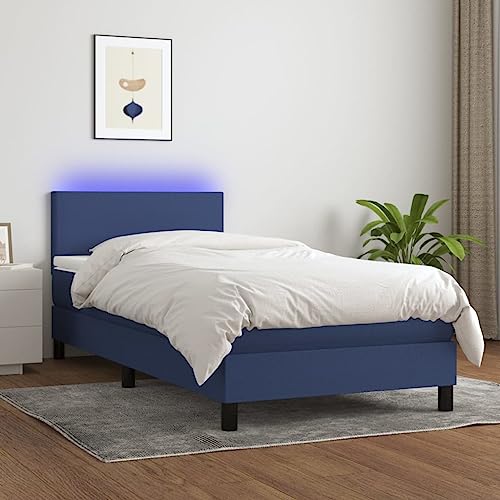 ShGaxin Boxspringbett mit Matratze & Blau 100x200 cm Stoff, Bett, Bettgestell, Jugendbett, Schlafzimmer Bett, Bed Frame - 3132979 ShGaxin Boxspringbett mit Matratze & Blau 100x200 cm Stoff, Bett, Bettgestell, Jugendbett, Schlafzimmer Bett, Bed Frame - 3132979 von ShGaxin