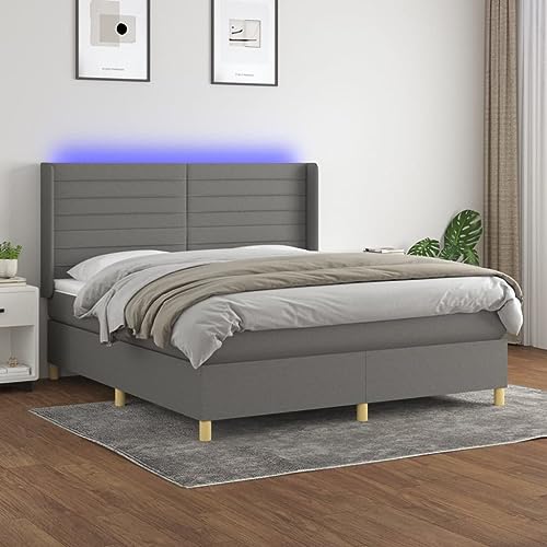 ShGaxin Boxspringbett mit Matratze & Dunkelgrau 160x200 cm Stoff, Bett, Bettgestell, Jugendbett, Schlafzimmer Bett, Bed Frame - 3138966 ShGaxin Boxspringbett mit Matratze & Dunkelgrau 160x200 cm Stoff, Bett, Bettgestell, Jugendbett, Schlafzimmer Bett, Bed Frame - 3138966 von ShGaxin