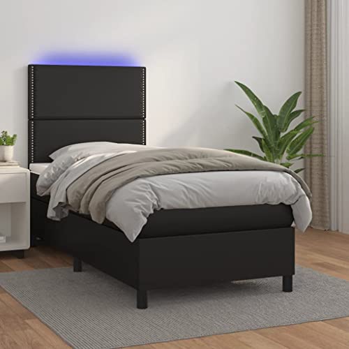 ShGaxin Boxspringbett mit Matratze & Schwarz 100x200 cm Kunstleder, Bett, Bettgestell, Jugendbett, Schlafzimmer Bett, Bed Frame 3135867 ShGaxin Boxspringbett mit Matratze & Schwarz 100x200 cm Kunstleder, Bett, Bettgestell, Jugendbett, Schlafzimmer Bett, Bed Frame 3135867 von ShGaxin