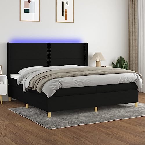 ShGaxin Boxspringbett mit Matratze & Schwarz 200x200 cm Stoff, Bett, Bettgestell, Jugendbett, Schlafzimmer Bett, Bed Frame - 3138823 ShGaxin Boxspringbett mit Matratze & Schwarz 200x200 cm Stoff, Bett, Bettgestell, Jugendbett, Schlafzimmer Bett, Bed Frame - 3138823 von ShGaxin