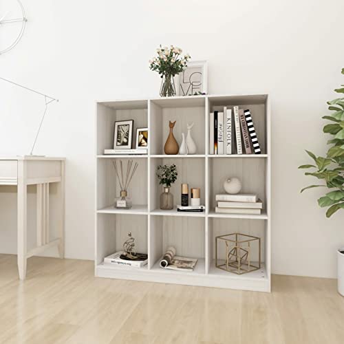 ShGaxin Bücherregal/Raumteiler, Bookshelf, Regalbrett, Book Shelf, Bücher Regal, Deko Regal Wohnzimmer, Standregal, Weiß 104x33,5x110 cm Massivholz Kiefer ShGaxin Bücherregal/Raumteiler, Bookshelf, Regalbrett, Book Shelf, Bücher Regal, Deko Regal Wohnzimmer, Standregal, Weiß 104x33,5x110 cm Massivholz Kiefer von ShGaxin