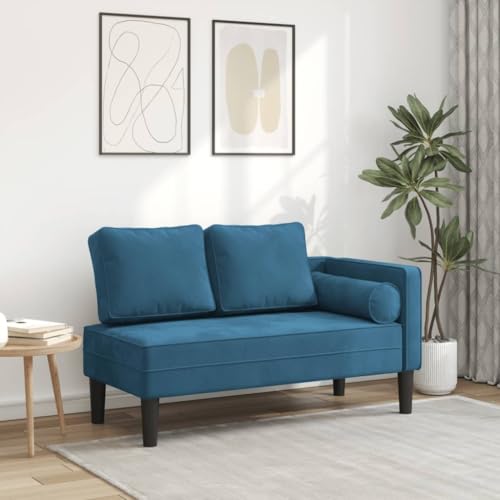 ShGaxin Chaiselongue mit blauen Kissen aus Samt, Chaiselongue, Chaiselongue Sofa, Entspannung und Chaiselongue, Schlafzimmer-4007570 ShGaxin Chaiselongue mit blauen Kissen aus Samt, Chaiselongue, Chaiselongue Sofa, Entspannung und Chaiselongue, Schlafzimmer-4007570 von ShGaxin