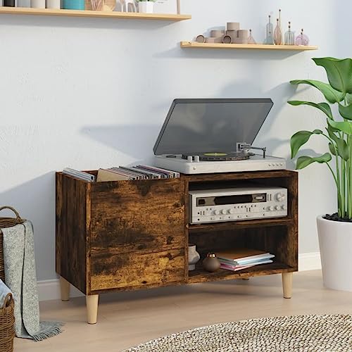 ShGaxin Disc-Unterschrank Sperrholz Eiche Rauch 84,5 x 38 x 48 cm, CD-Ablage, Plattenschrank, Vinylschrank, Plattenschrank, Plattenschrank ShGaxin Disc-Unterschrank Sperrholz Eiche Rauch 84,5 x 38 x 48 cm, CD-Ablage, Plattenschrank, Vinylschrank, Plattenschrank, Plattenschrank von ShGaxin
