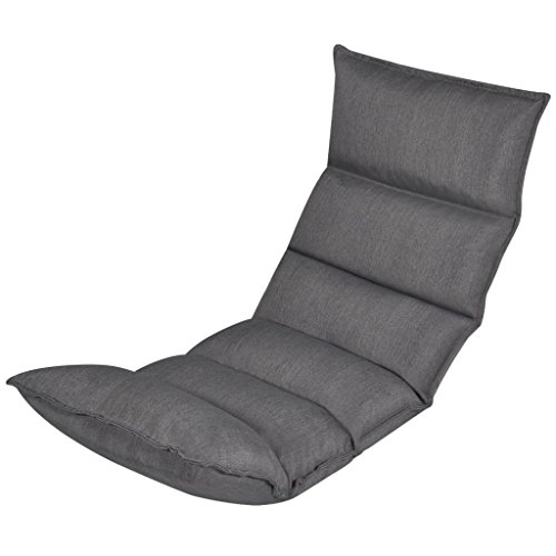 ShGaxin Faltbare Liegenmatratze aus grauem Stoff, Möbel, Stühle, Stuhl-242397 von ShGaxin