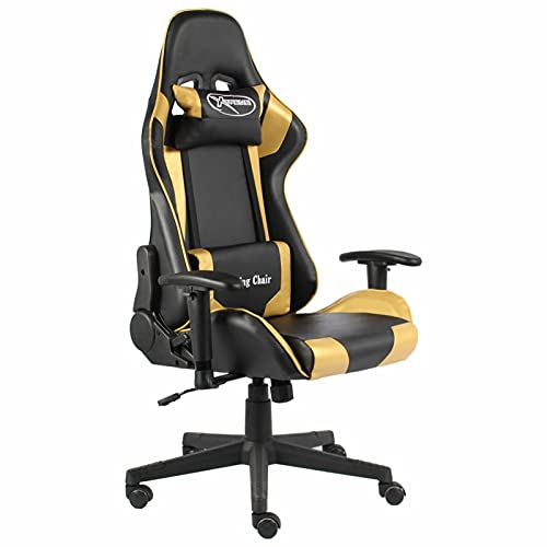 ShGaxin Gaming-Stuhl Drehbar, Bürostuhl, Gaming Chair, Gaming Sessel, Schreibtisch Stuhl, Drehsessel, Golden PVC ShGaxin Gaming-Stuhl Drehbar, Bürostuhl, Gaming Chair, Gaming Sessel, Schreibtisch Stuhl, Drehsessel, Golden PVC von ShGaxin