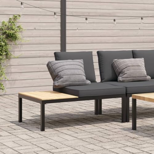 ShGaxin Gartenbank mit Kissen Schwarz Aluminium, Terrassenmöbel, Wetterfeste Bank, Outdoor Bank, Parkbank, Garten Banken, Deko Bank, Gartenmöbel - 4008571 ShGaxin Gartenbank mit Kissen Schwarz Aluminium, Terrassenmöbel, Wetterfeste Bank, Outdoor Bank, Parkbank, Garten Banken, Deko Bank, Gartenmöbel - 4008571 von ShGaxin