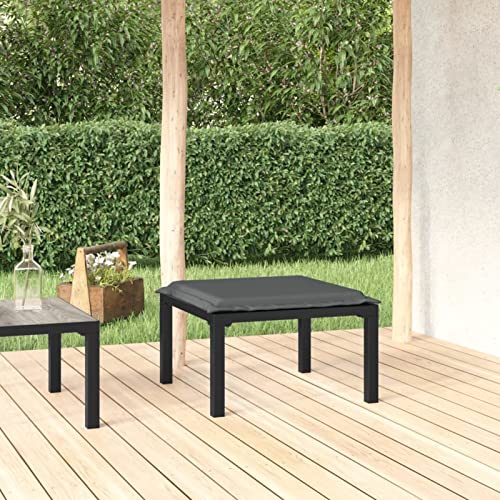 ShGaxin Gartenhocker mit Kissen, Gartenhocker, Balkon Hocker, Fusshocker Garten, Hocker Garten, Fußhocker Für Sessel, Gartenmöbel Hocker, Schwarz und Grau Poly Rattan ShGaxin Gartenhocker mit Kissen, Gartenhocker, Balkon Hocker, Fusshocker Garten, Hocker Garten, Fußhocker Für Sessel, Gartenmöbel Hocker, Schwarz und Grau Poly Rattan von ShGaxin