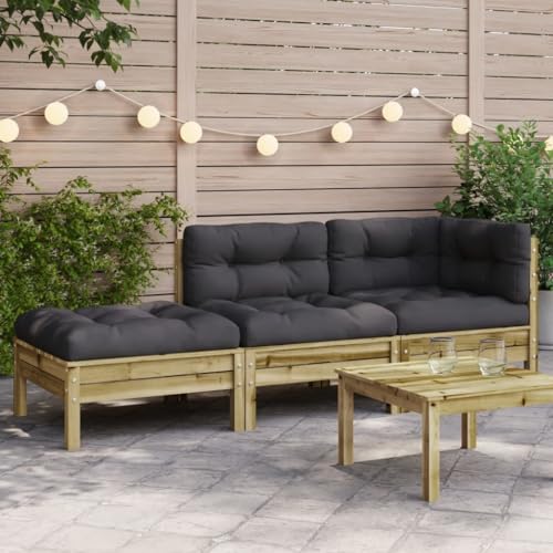 ShGaxin Gartensofa mit Kissen und Hocker 2-Sitzer, Balkonmöbel, Gartenlounge, Gartenmöbel, Balkon Sofa, Terrassen Sofa, Terrassenmöbel - 838176 von ShGaxin