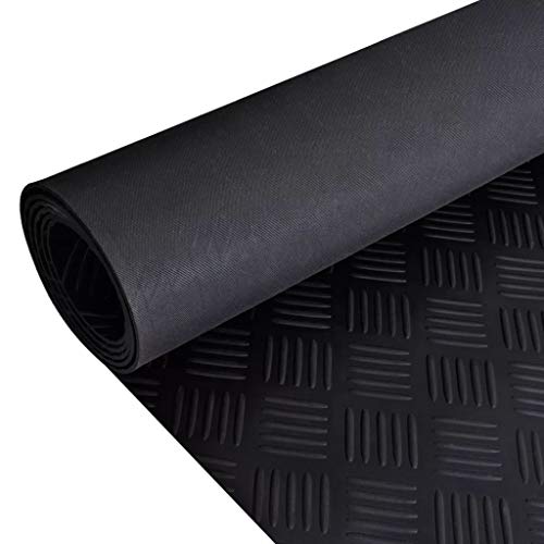 ShGaxin Gummi-Bodenmatte Gummi, Garagenboden, Werkstattmatte, Gummimatte, Werkstattboden, Garagenmatte, Autofußbodenbelag, 5 x 1 m Riffelblechoptik ShGaxin Gummi-Bodenmatte Gummi, Garagenboden, Werkstattmatte, Gummimatte, Werkstattboden, Garagenmatte, Autofußbodenbelag, 5 x 1 m Riffelblechoptik von ShGaxin