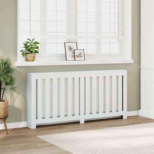 ShGaxin Heizkörperverkleidung Weiß 175x20x82 cm Holzwerkstoff, Heizung Abdeckung, Radiator Cover, Heizungsabdeckung, Abdeckung Heizung, Heizkörper Verkleidungen - 852753 von ShGaxin