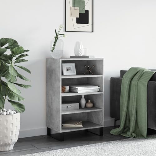 ShGaxin Highboard aus Ingenieurholz Betongrau 57 x 35 x 90 cm Sideboard Wohnzimmer Sideboard Eingangsbereich Sideboard Küche Vitrinen Wohnzimmer Hilfsmöbel 827240 von ShGaxin