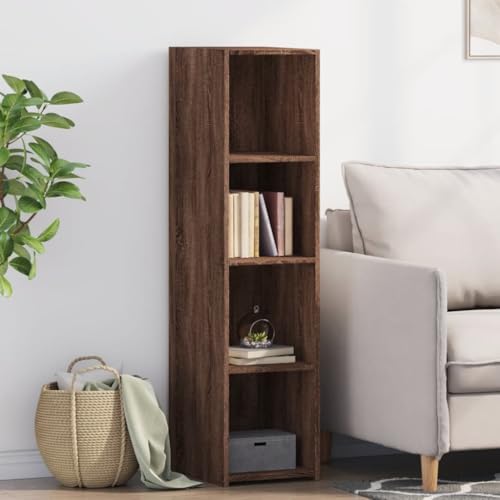 ShGaxin Highboard aus Ingenieurholz Braun Eiche 30 x 41 x 124 cm Wohnzimmerschrank Sideboard Sideboard 846382 von ShGaxin