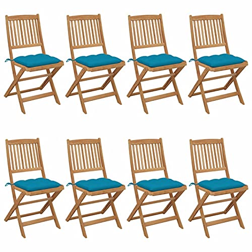 ShGaxin Klappbare Gartenstühle 8 STK. mit Kissen, Gartenmöbel, Balkonstühle, Balkonmöbel, Bistrostuhl, Garten Stühle, Sit Möbel, Armlehnenstuhl, Massivholz Akazie ShGaxin Klappbare Gartenstühle 8 STK. mit Kissen, Gartenmöbel, Balkonstühle, Balkonmöbel, Bistrostuhl, Garten Stühle, Sit Möbel, Armlehnenstuhl, Massivholz Akazie von ShGaxin