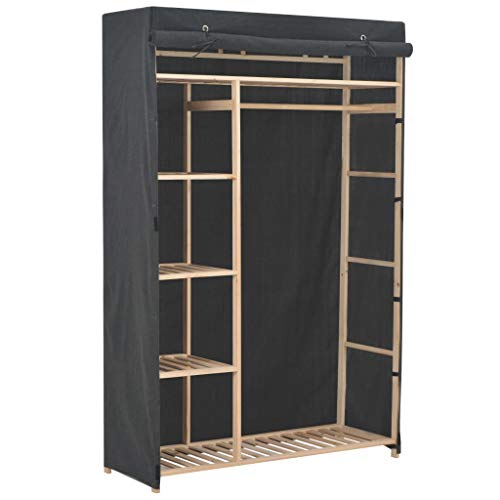 ShGaxin Kleiderschrank Grau 110 x 40 x 170 cm Stoff, Schlafzimmerschrank, Kleiderschränke, Garderobenschrank, Ordnungssystem Kleiderschrank, Haushaltsschrank - 248189 ShGaxin Kleiderschrank Grau 110 x 40 x 170 cm Stoff, Schlafzimmerschrank, Kleiderschränke, Garderobenschrank, Ordnungssystem Kleiderschrank, Haushaltsschrank - 248189 von ShGaxin