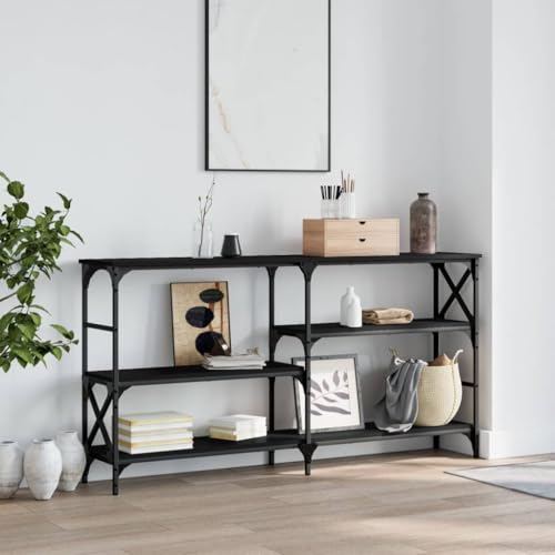ShGaxin Konsolentisch Schwarz 150x29x76,5 cm Holzwerkstoff, Couchtisch, Console Table, Beistelltisch, Sideboard, Wohnzimmertisch, Couchconsole, Flurtisch - 835469 ShGaxin Konsolentisch Schwarz 150x29x76,5 cm Holzwerkstoff, Couchtisch, Console Table, Beistelltisch, Sideboard, Wohnzimmertisch, Couchconsole, Flurtisch - 835469 von ShGaxin
