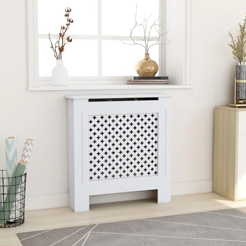 ShGaxin MDF Heizkörperverkleidung, Heizkörperabdeckung, Heizung Verkleidung, Radiator Cover, Verkleidung Heizkörper, Heizungsabdeckung, Weiß 78 cm von ShGaxin