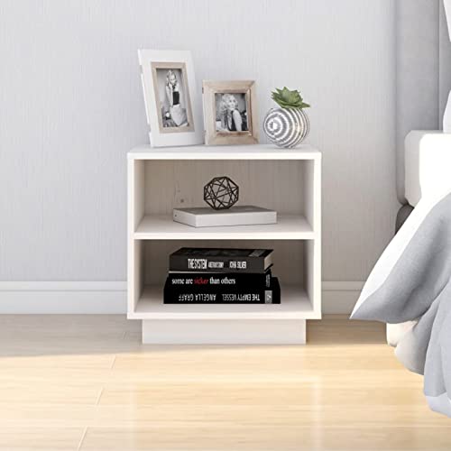 ShGaxin Nachttisch, Nachtschrank, Nachtkästchen, Nachtkommode, Bedside Table, Nacht Tisch, Weiß 40x34x40 cm Massivholz Kiefer ShGaxin Nachttisch, Nachtschrank, Nachtkästchen, Nachtkommode, Bedside Table, Nacht Tisch, Weiß 40x34x40 cm Massivholz Kiefer von ShGaxin