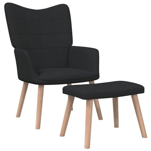 ShGaxin Relaxsessel mit Hocker Schwarz Stoff, Fernsehsessel, Kinosessel, Lesesessel, Tv Sessel, Ohrensessel, Armsessel, Seselstuhl Wohnzimmer - 327936 ShGaxin Relaxsessel mit Hocker Schwarz Stoff, Fernsehsessel, Kinosessel, Lesesessel, Tv Sessel, Ohrensessel, Armsessel, Seselstuhl Wohnzimmer - 327936 von ShGaxin