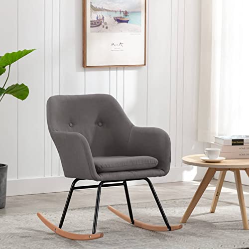 ShGaxin Schaukelstuhl, Sessel Wohnzimmer, Schaukelsessel, Schwingsessel, Stillsessel, Ohrensessel, Tv Sessel, Rocking Chair, Relaxsessel, Hellgrau Stoff ShGaxin Schaukelstuhl, Sessel Wohnzimmer, Schaukelsessel, Schwingsessel, Stillsessel, Ohrensessel, Tv Sessel, Rocking Chair, Relaxsessel, Hellgrau Stoff von ShGaxin