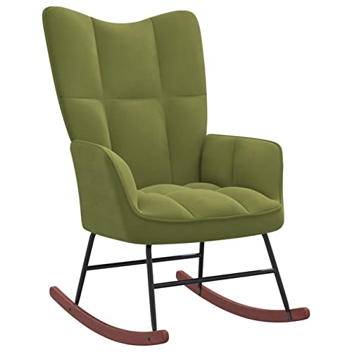ShGaxin Schaukelstuhl, Sessel Wohnzimmer, Schaukelsessel, Stillsessel, Schwingsessel, Tv Sessel, Ohrensessel, Relaxsessel, Rocking Chair, Hellgrün Samt ShGaxin Schaukelstuhl, Sessel Wohnzimmer, Schaukelsessel, Stillsessel, Schwingsessel, Tv Sessel, Ohrensessel, Relaxsessel, Rocking Chair, Hellgrün Samt von ShGaxin
