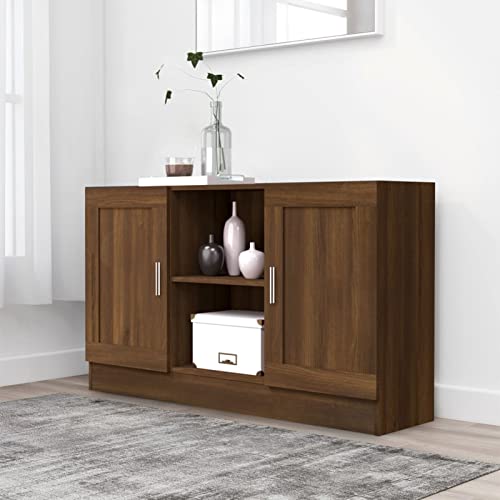 ShGaxin Sideboard Braun Eichen-Optik 120x30,5x70 cm Holzwerkstoff, Kommode Schlafzimmer, Kommoden & Sideboards, Wohnzimmerschrank, Flur Kommode, Zimmer Möbel - 815626 ShGaxin Sideboard Braun Eichen-Optik 120x30,5x70 cm Holzwerkstoff, Kommode Schlafzimmer, Kommoden & Sideboards, Wohnzimmerschrank, Flur Kommode, Zimmer Möbel - 815626 von ShGaxin