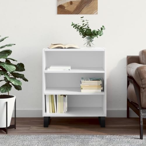 ShGaxin Sideboard Holz Technik Weiß Hochglanz 57 x 35 x 70 cm Wohnzimmermöbel Sideboard Sideboard 827142 von ShGaxin