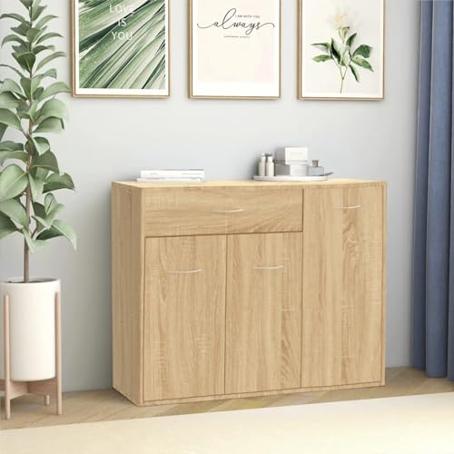 ShGaxin Sideboard Sonoma-Eiche 88x30x70 cm Holzwerkstoff, Kommode Schlafzimmer, Kommoden & Sideboards, Wohnzimmerschrank, Flur Kommode, Zimmer Möbel - 800678 ShGaxin Sideboard Sonoma-Eiche 88x30x70 cm Holzwerkstoff, Kommode Schlafzimmer, Kommoden & Sideboards, Wohnzimmerschrank, Flur Kommode, Zimmer Möbel - 800678 von ShGaxin